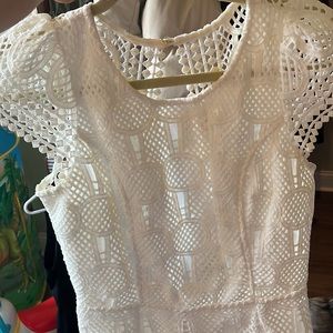 Signature 8 white dress- open back